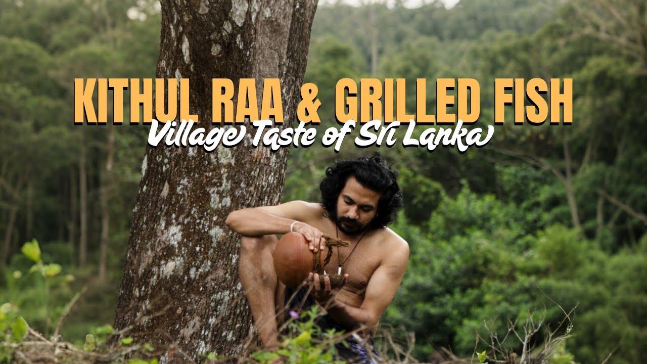 Kithul Raa & Grilled Fish | Authentic Sri Lankan Village Food Experience 🇱🇰🔥