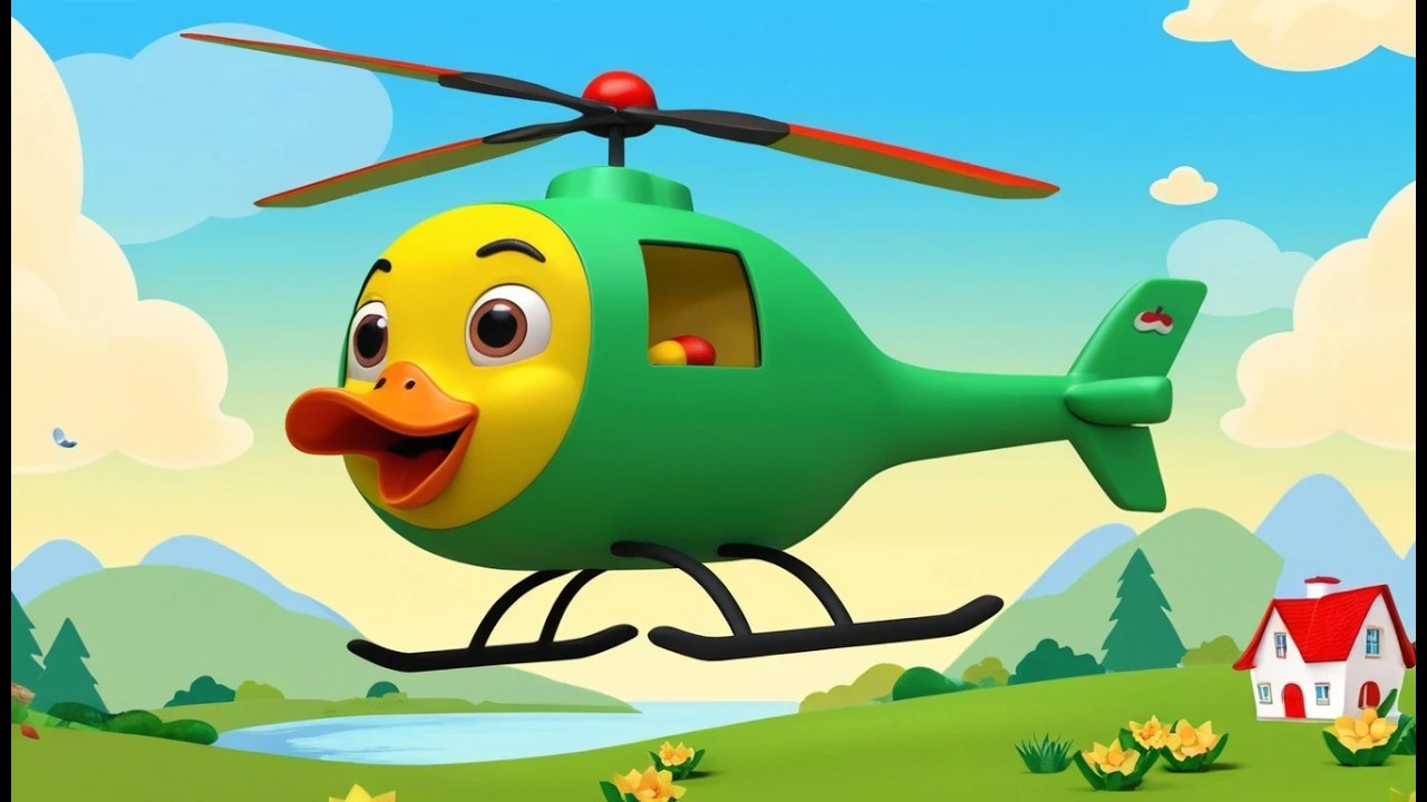 Утенок запускает мини вертолёт 🚁🦆🐱