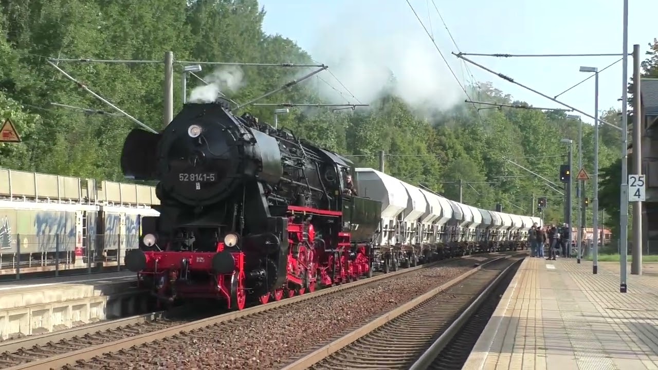 14. Dresdner Dampfloktreffen 23.-25.09.2022 Sonderfahrt Tharandter Rampe, Parallelfahrt