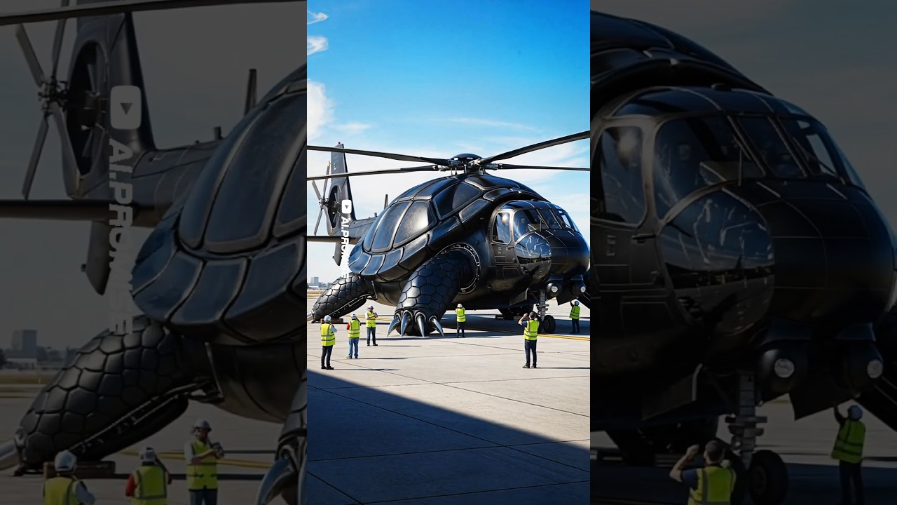 🐢🚁 Amazing Turtle-Shaped Helicopter! The Future of Flying Innovation | New Helicopter Design 2025
