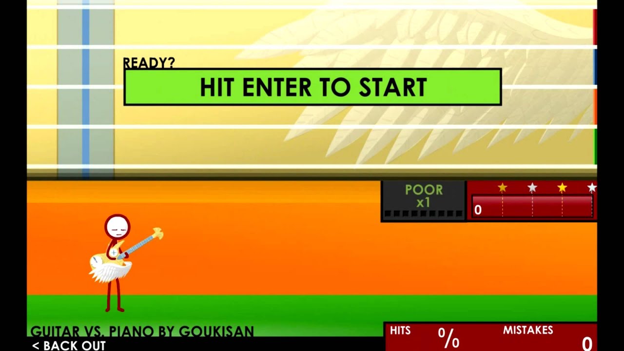 Super Crazy Guitar Maniac Deluxe 4 - Showing everything! - Guitar vs. Piano by Goukisan