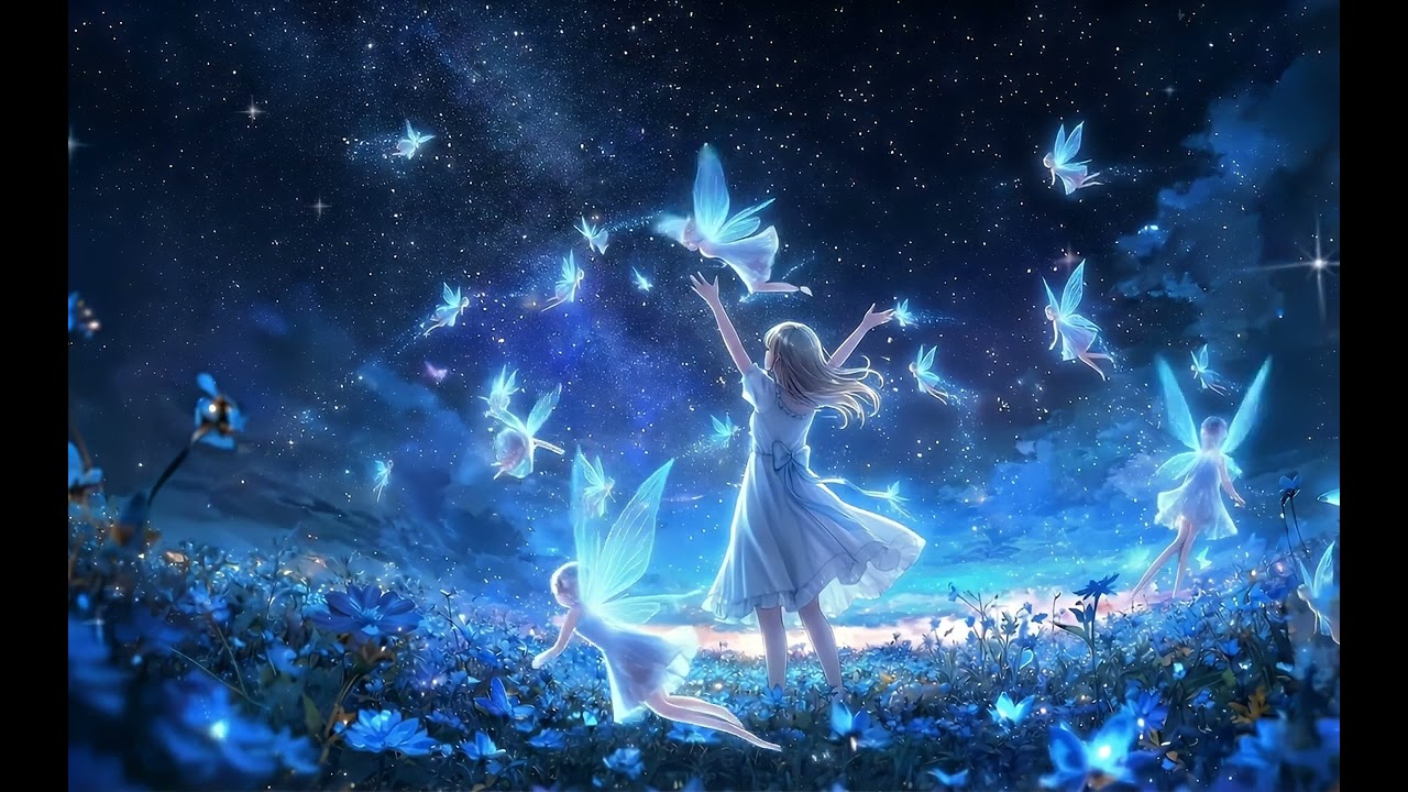 作業用・睡眠用】心が洗われる「水の音とハープ」 伝説の序曲インスパイア | Starlight Chill Station
