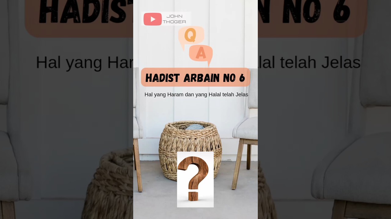 HADIST ARBAIN NO 6 #belajarhadist #hadistnabi #SHORT