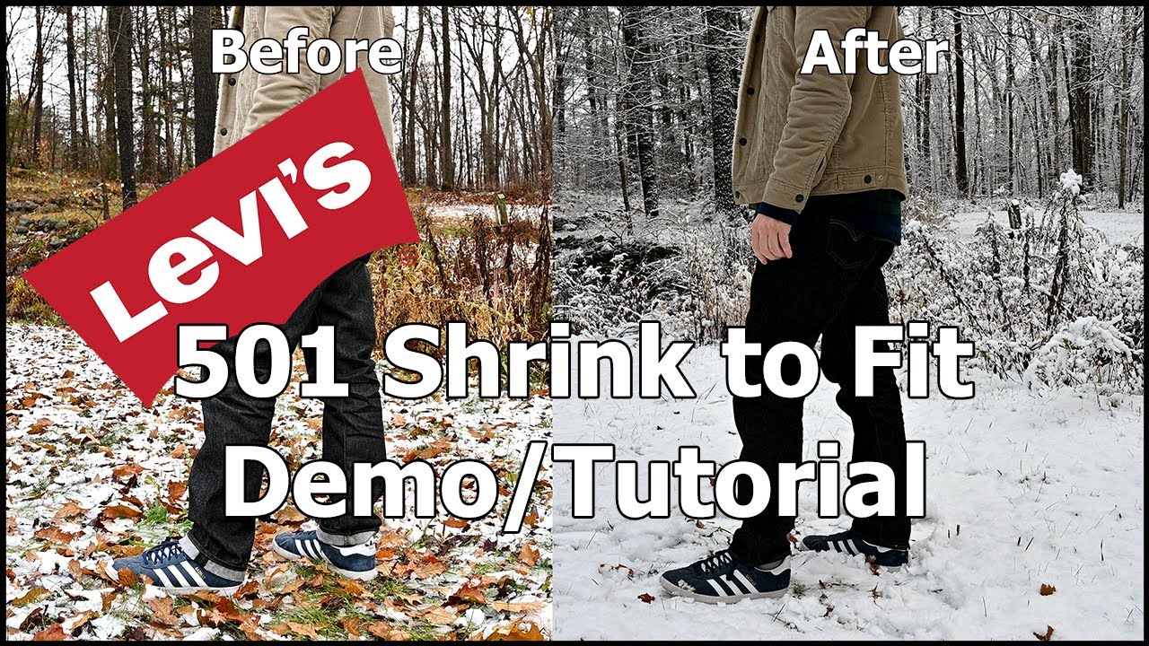 Levi's 501 Shrink to Fit (Before & After) - Demo/Tutorial