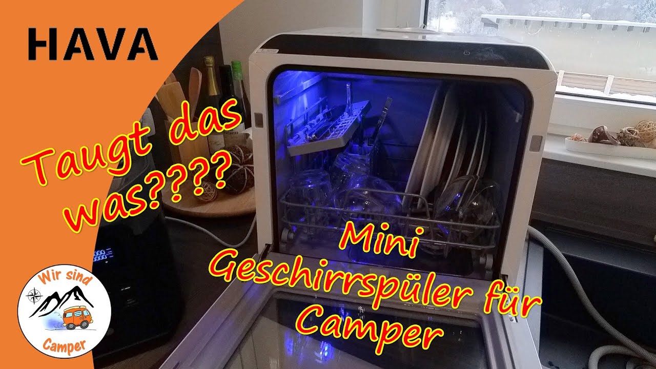 Mini Geschirrspüler für Camper getestet, die HAVA R01