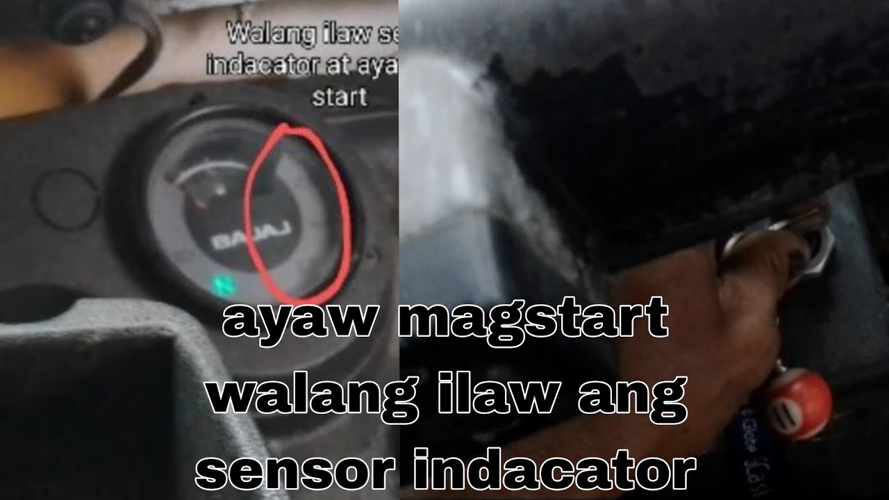 Walang ilaw ang panel indacator ayaw mag start..#bajaj RE