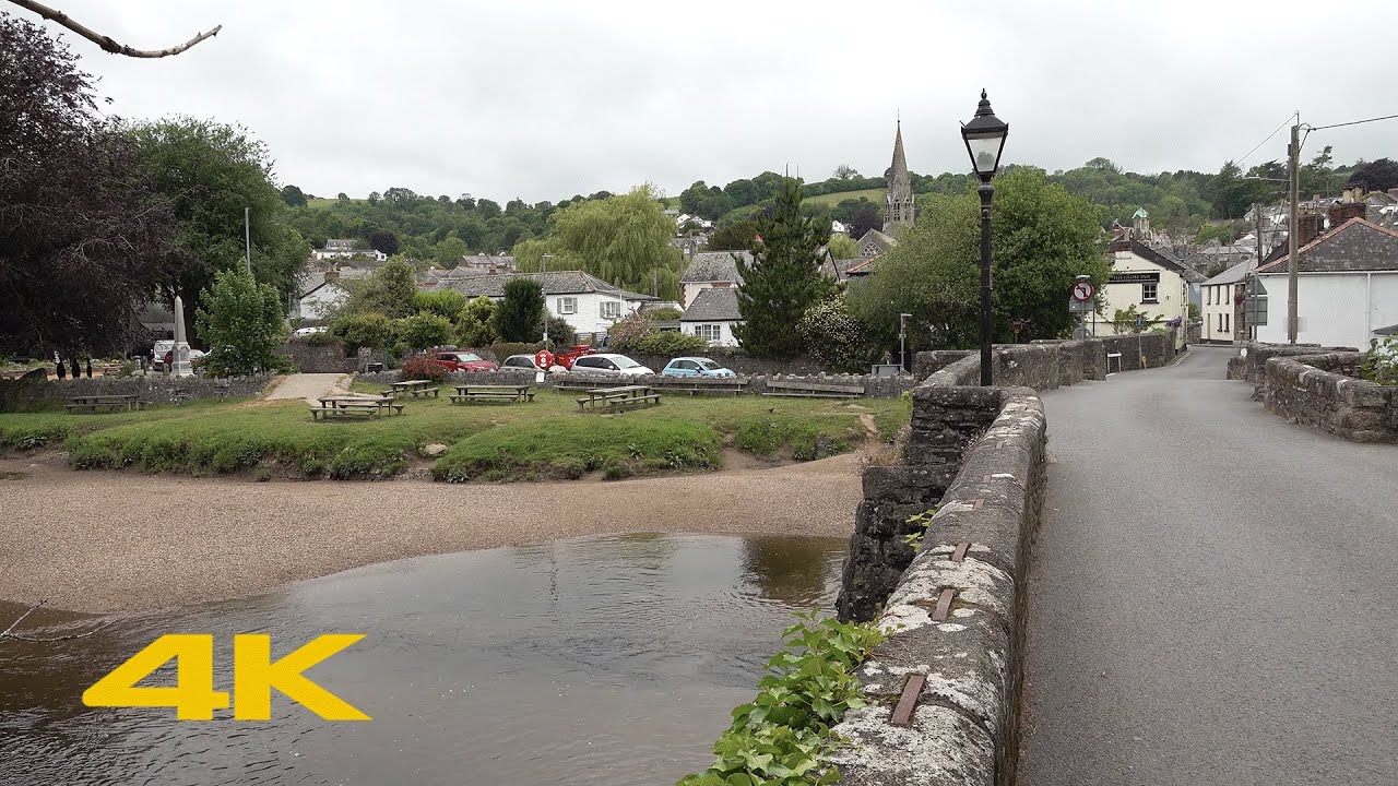 Lostwithiel Walk: Town Centre【4K】