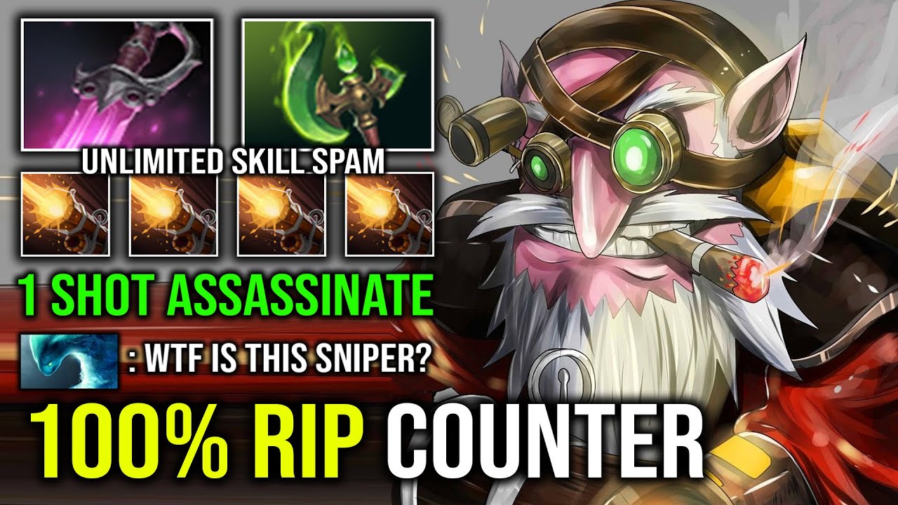 WTF 100% Anti Counter 1 Shot Assassinate with Khanda + Parasma Sniper Deleted Counter Dota 2
