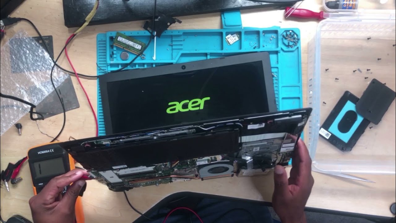 Acer laptop turns on and quickly shutdown repair