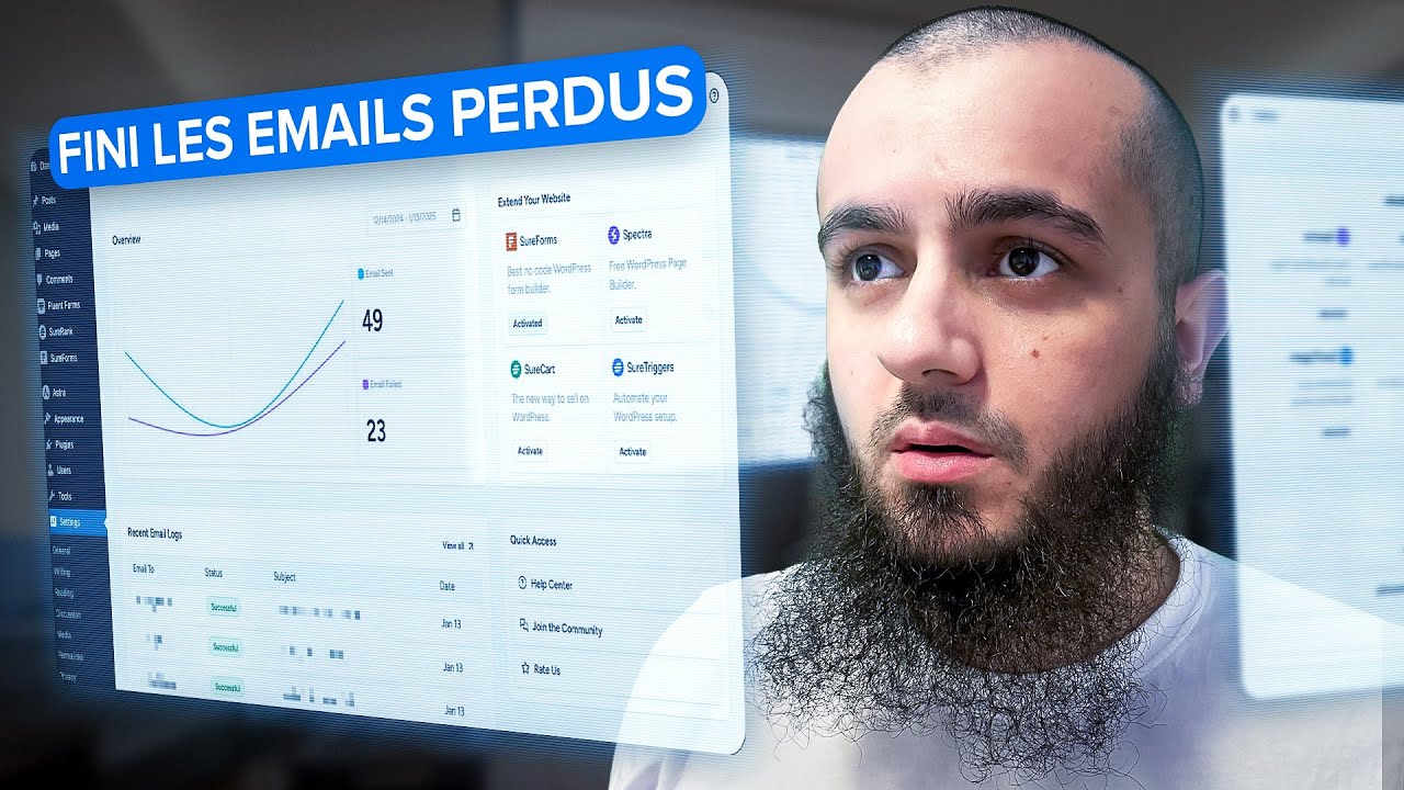 SureMail : Extension WordPress pour une délivrabilité email optimale