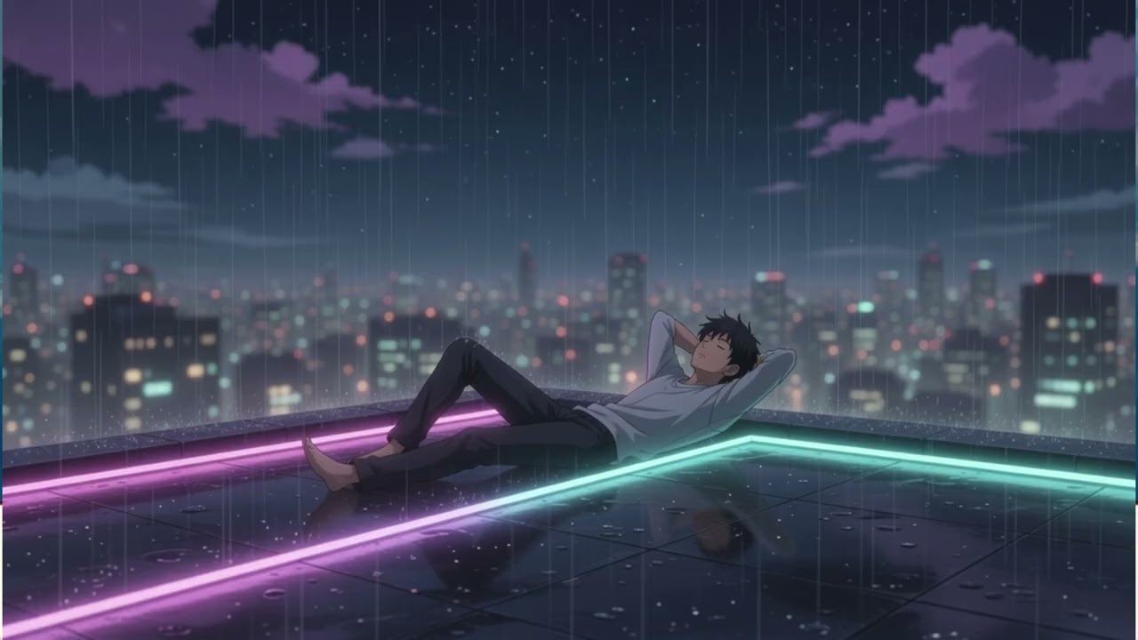 YOASOBI霓虹睡眠鋼琴 🌙 Starlit Rooftop Sleep Piano [1H]