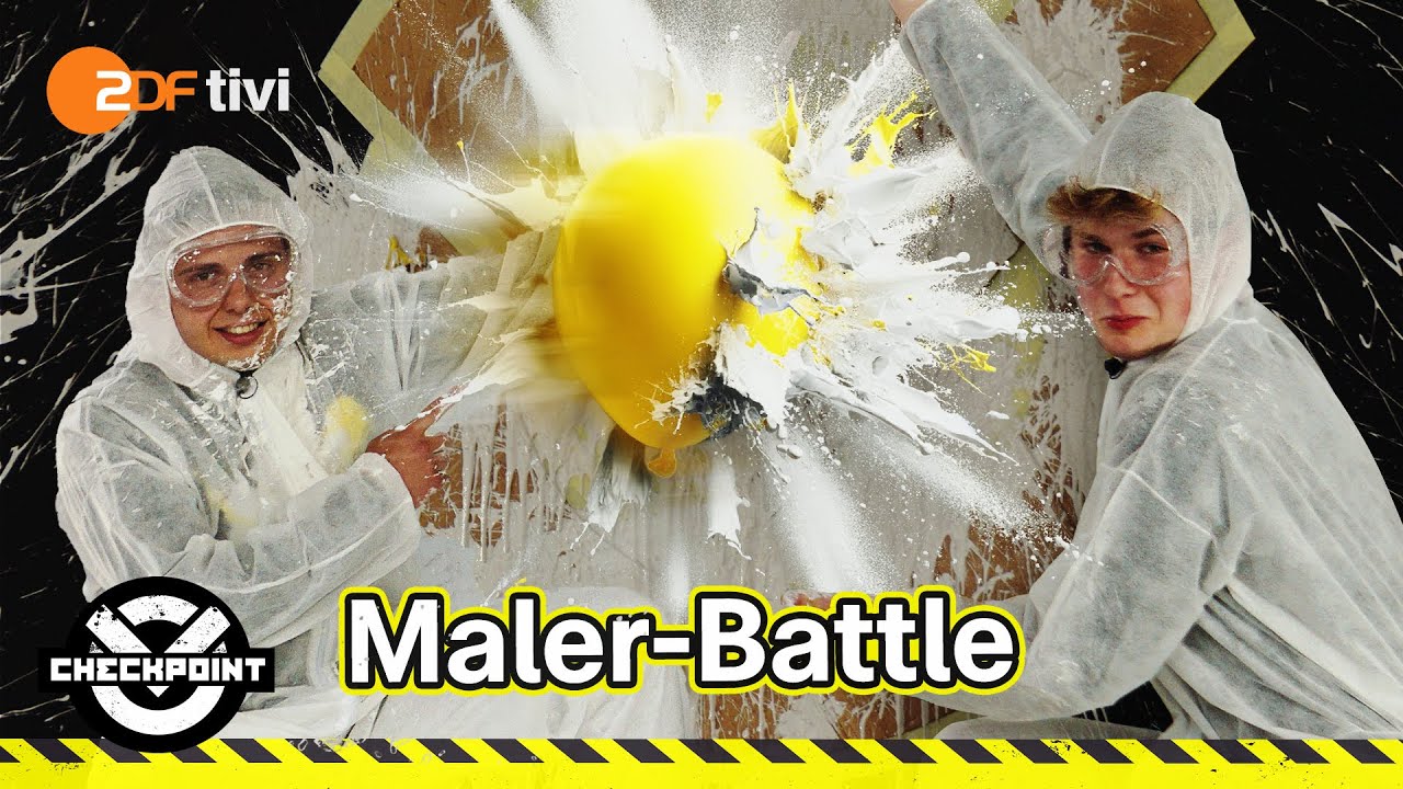 Wer sind die besseren Maler:innen? Die Mädchen gegen Jungs-Challenge. | Checkpoint ZDF
