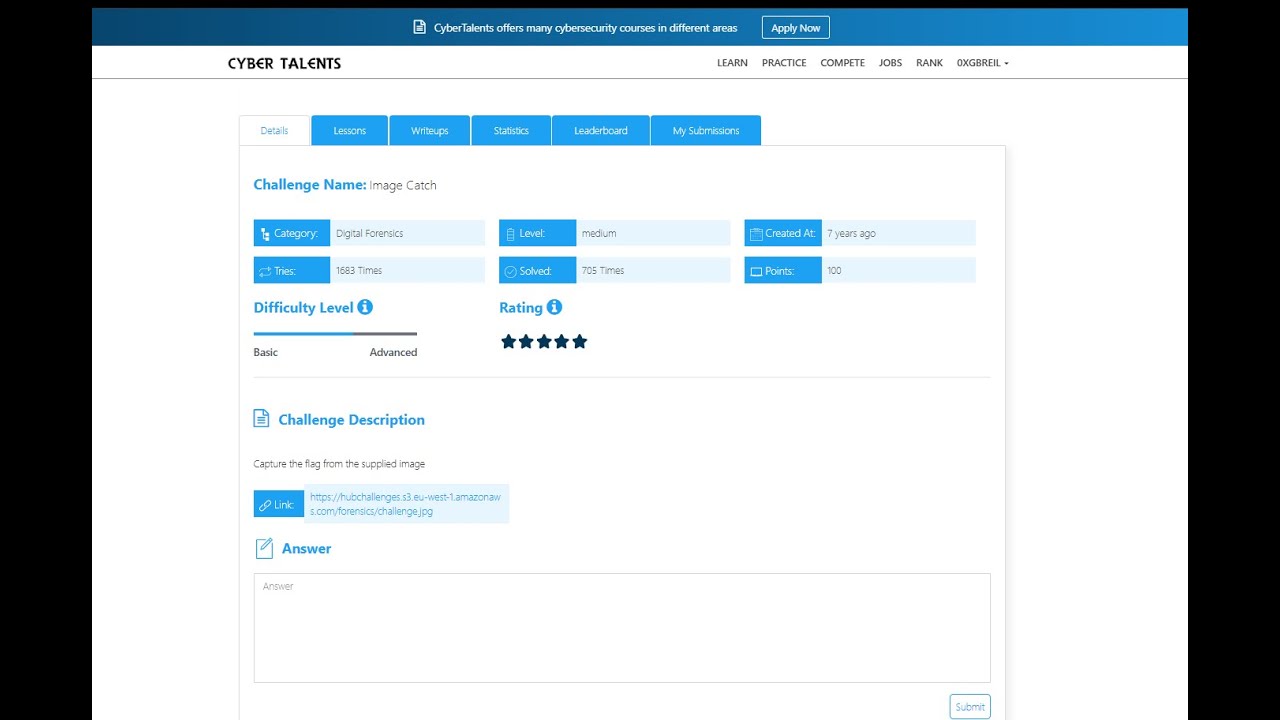 Solving Image Catch &ndash; CyberTalents CTF
