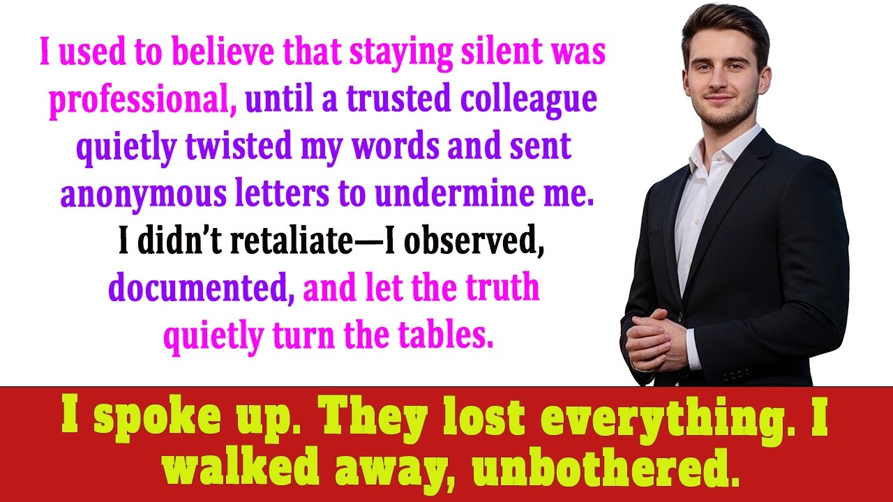 The Day I Realized My Closest Colleague Was Behind the Anonymous Letters Accusing Me of Bribery