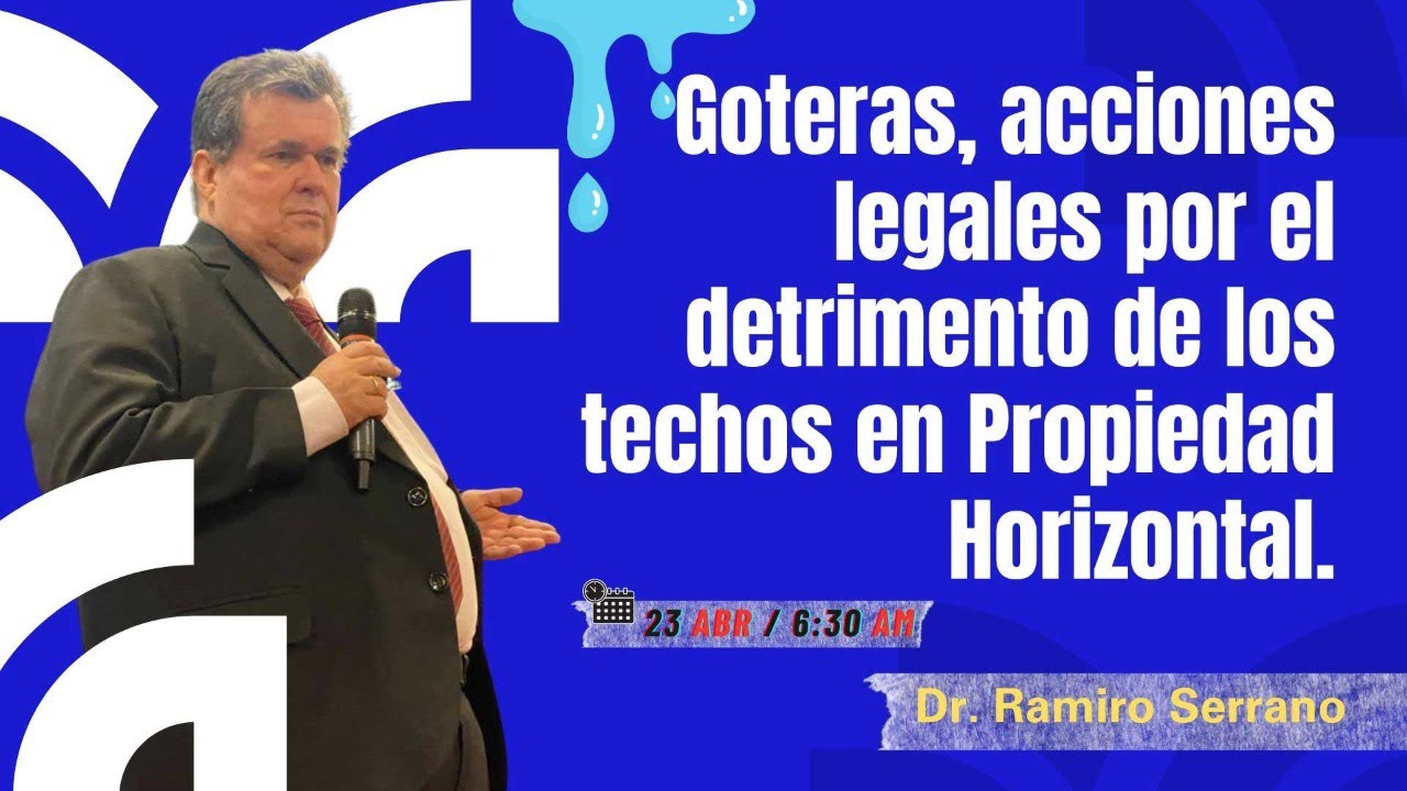 Goteras, acciones legales por el detrimento de los techos en propiedad horizontal.