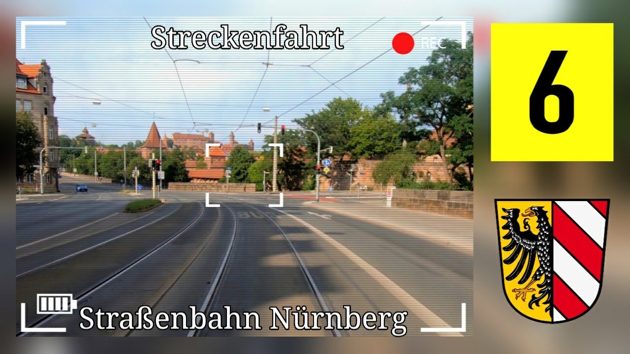 Streckenfahrt Straßenbahn Nürnberg // Mit der Linie 6 vom Doku-Zentrum zum Westfriedhof