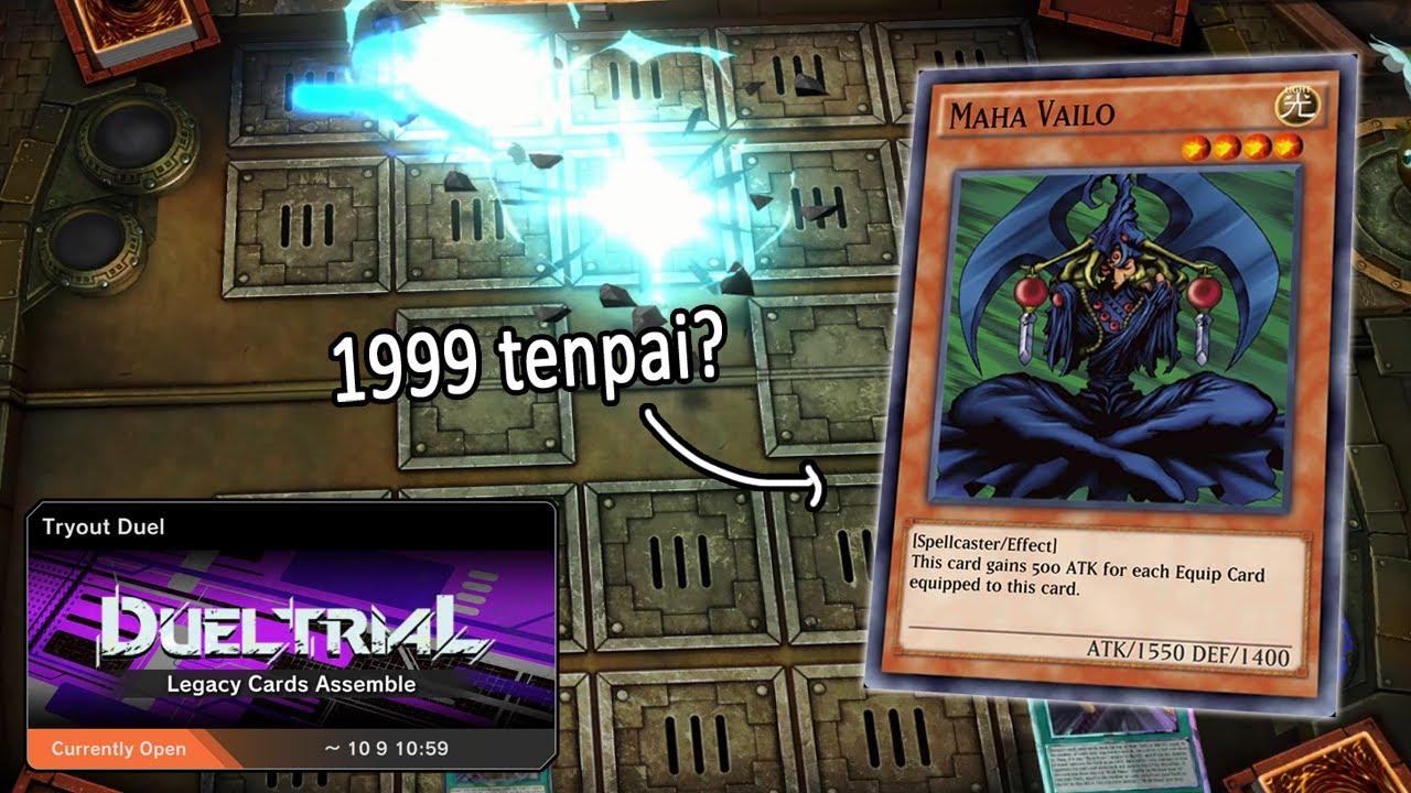 I tried a Maha Vailo deck from a YouTube comment. Yugioh Master Duel