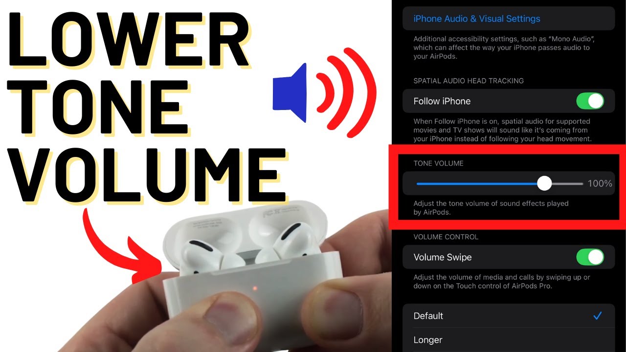 How to Turn Down AirPods Tone Volume and Notifications