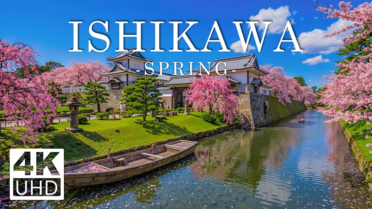Ishikawa spring - Relaxing Music With Beautiful Natural Landscape - 4K Video (60FPS)