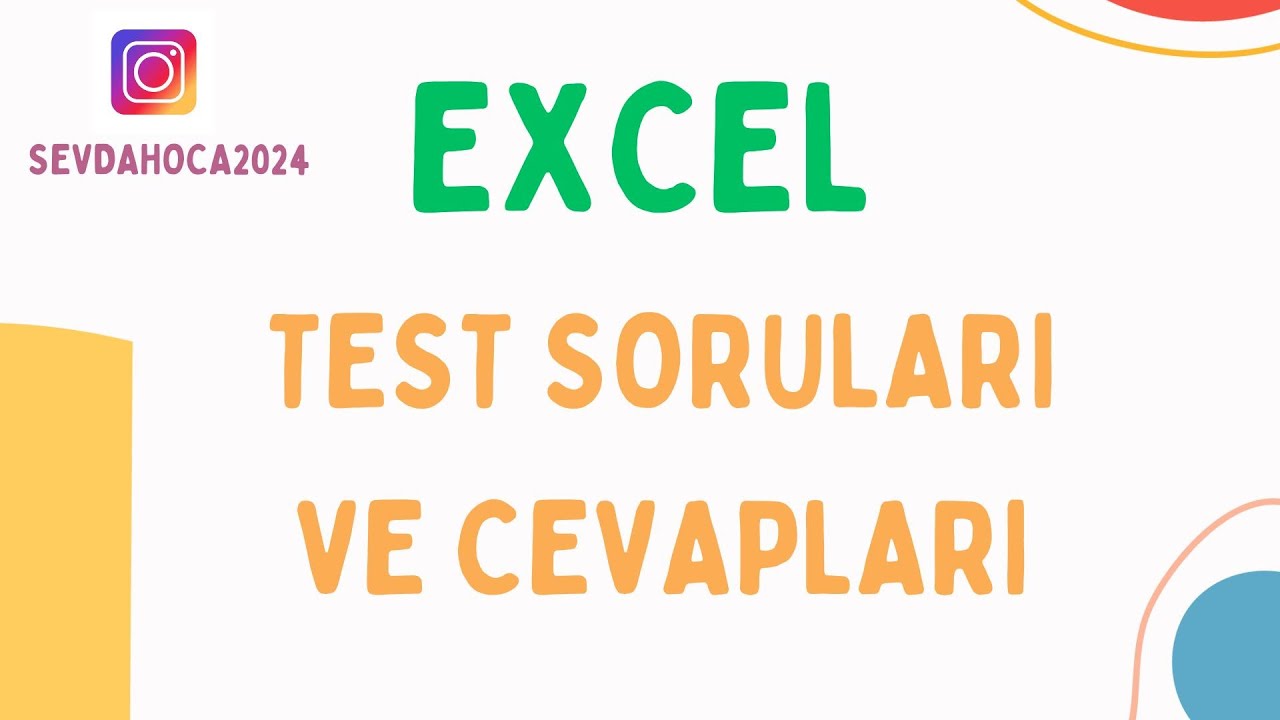 Excel Soru  Cevap Test Soruları
