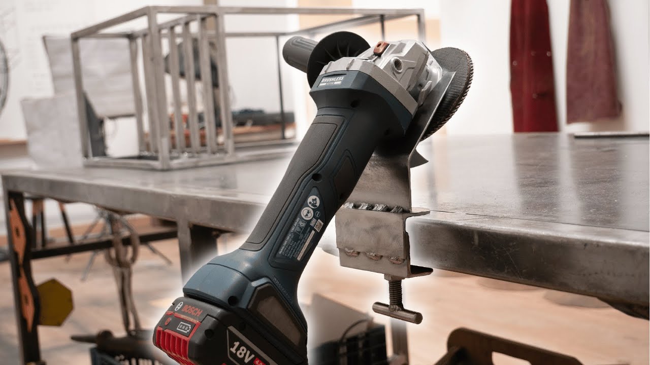 Soporte para amoladora con pocos materiales