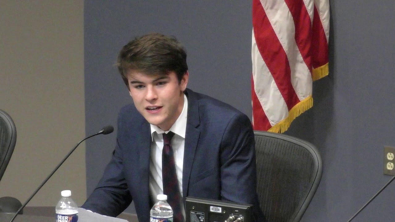 Student Member of the Board of Education Candidate Tommy Schupp