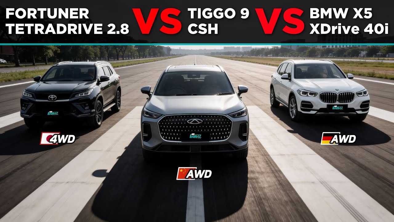 SUV CINA Udah LEBIH BAIK Dari JEPANG Dan SETARA EROPA? Masa? Kami Adu TIGGO 9 VS FORTUNER VS BMW X5!