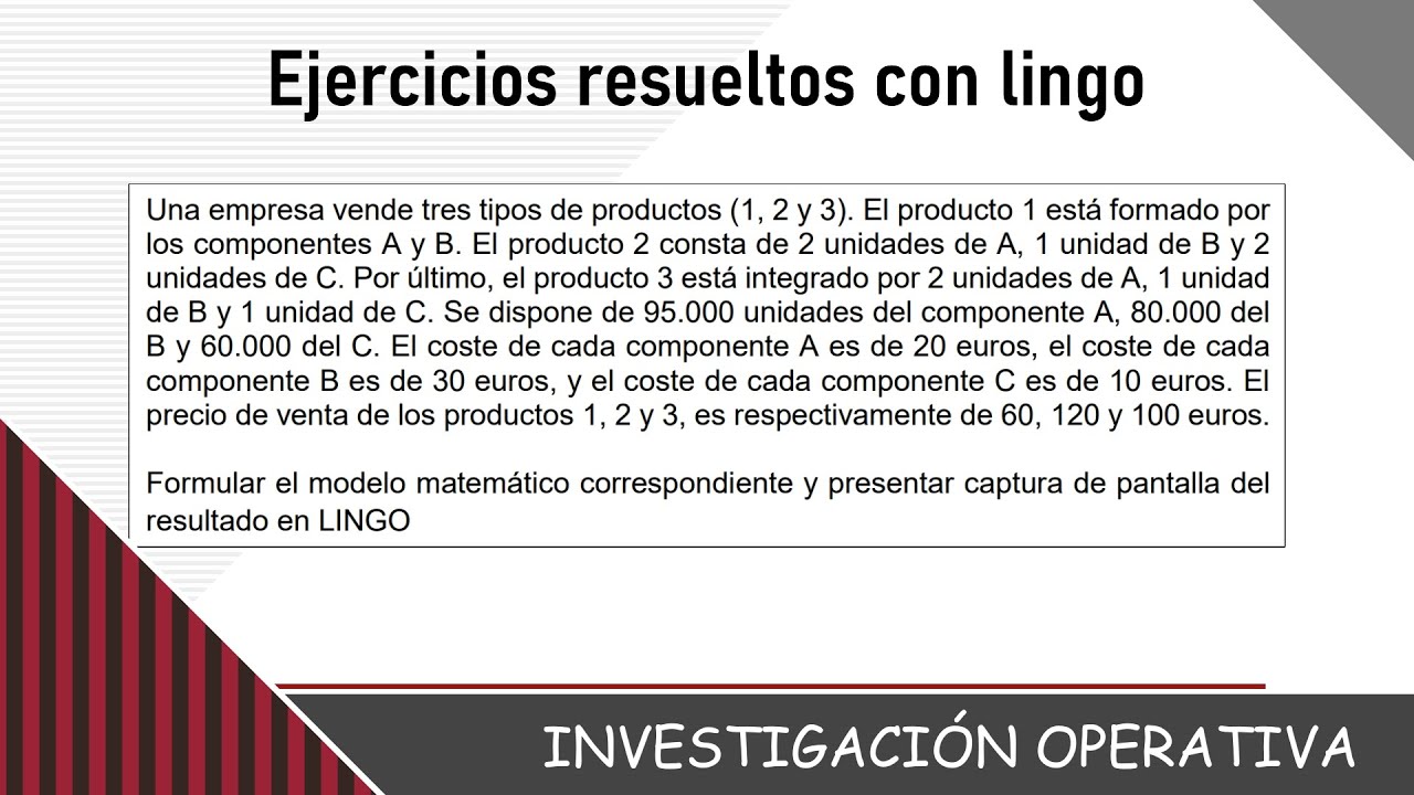 Ejercicios Investigación Operativa en Lingo #8 (Análisis de sensibilidad en Métoco Compacto)