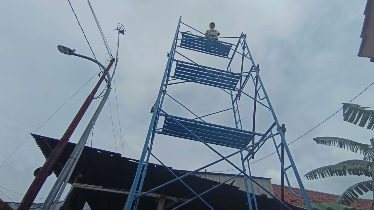 FRAN CANDRA GULTOM TES PRAKTEK KETINGGIAN SCAFFOLDING 4 LANTAI