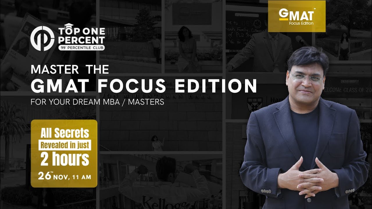 Master the GMAT Focus edition on Nov 26, 2023
