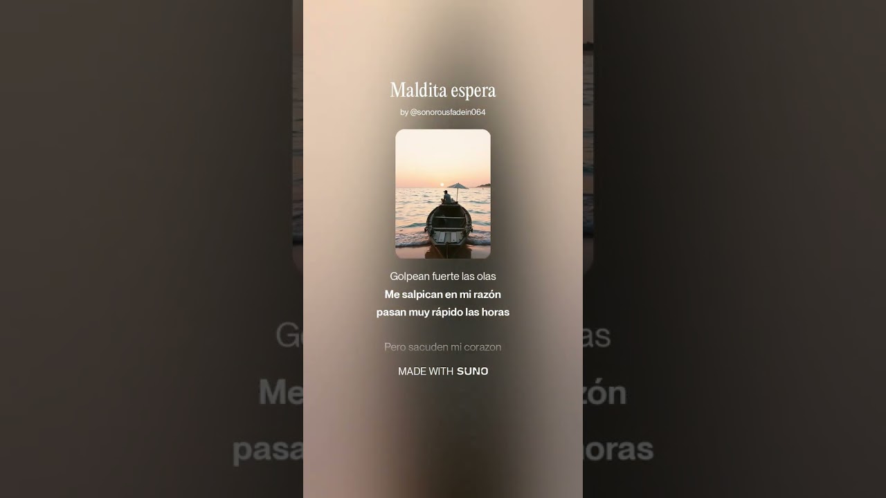 Maldita espera (letra y musica de Pedro Musat)