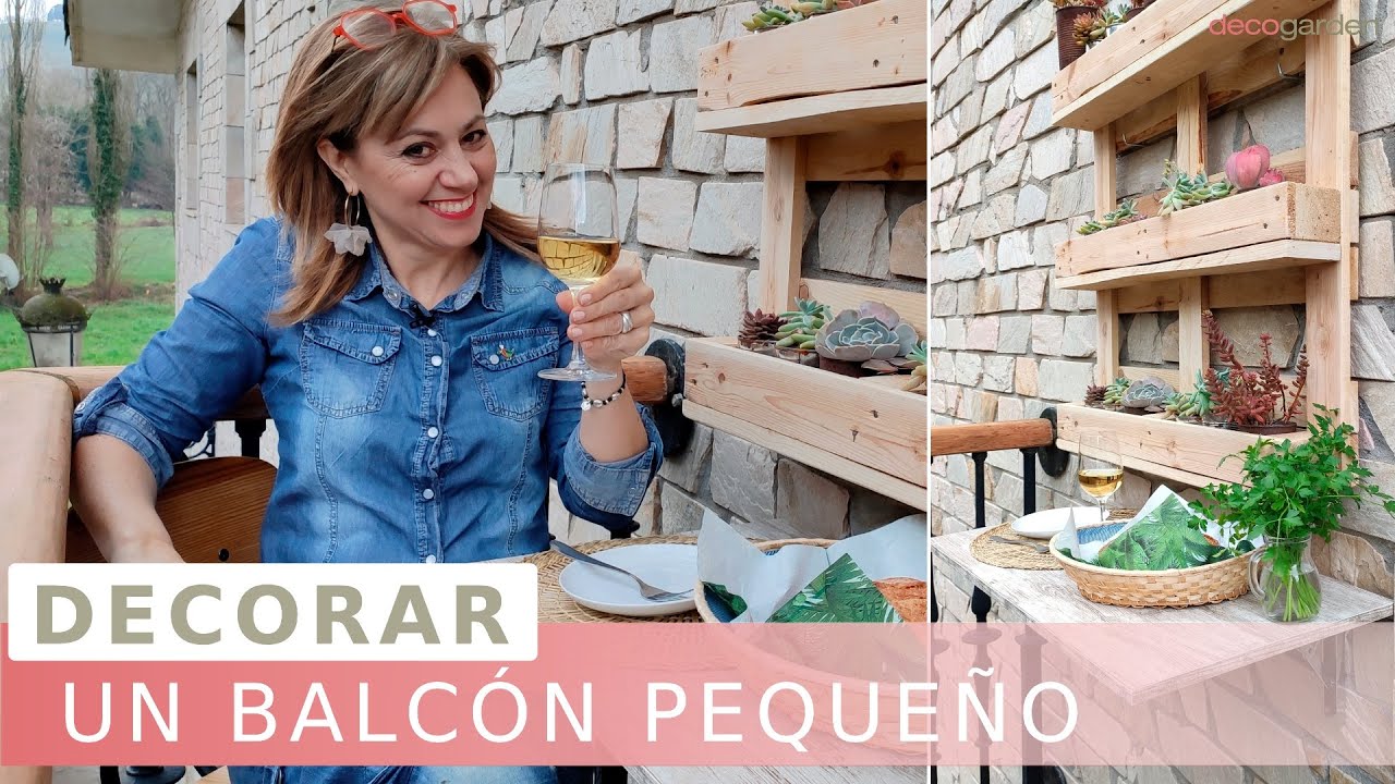 Cómo decorar un BALCÓN PEQUEÑO ¡sacándole el máximo provecho! // Decogarden