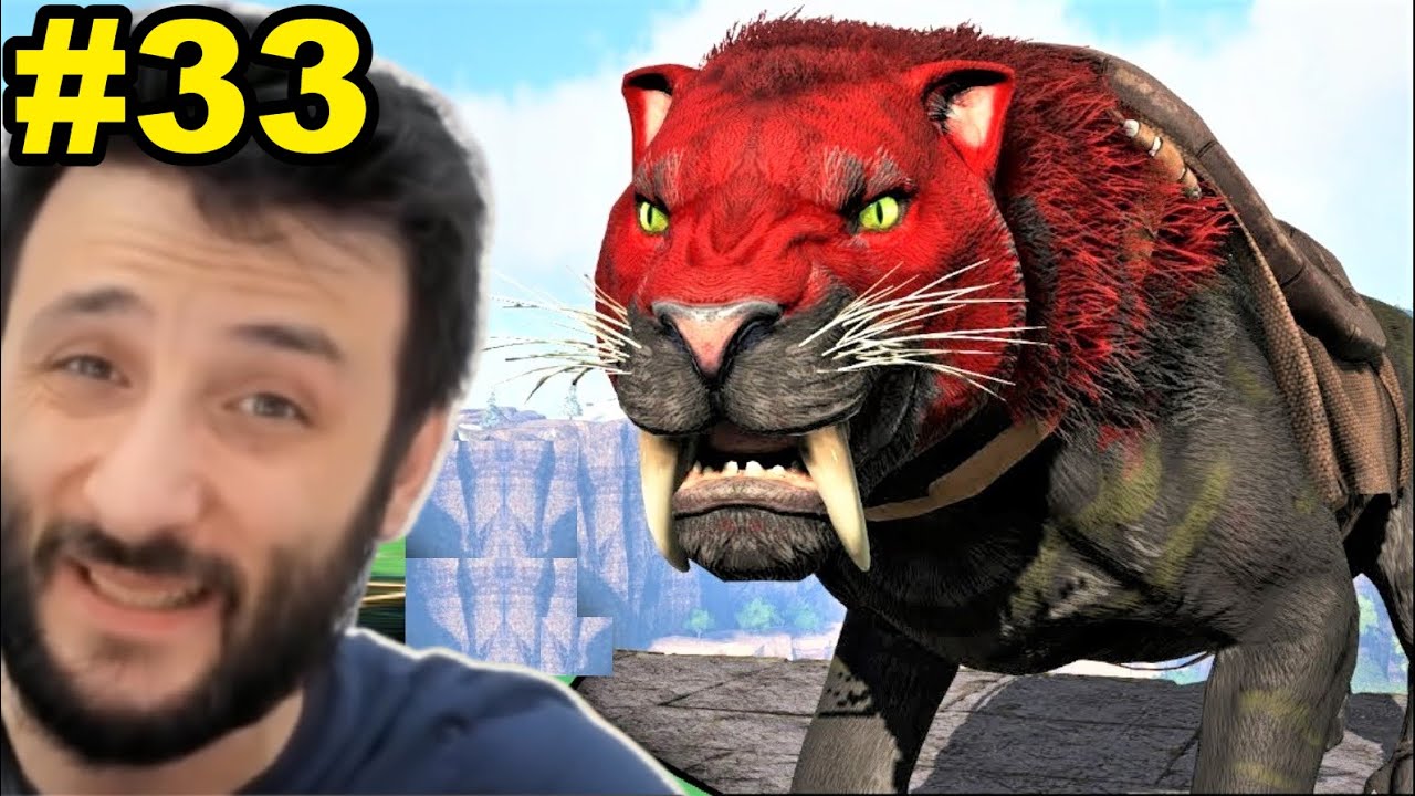 3 Tane SABERTOOTH (Dişi-Erkek-Çocuk) 😋 ARK 33.Bölüm (2.Sezon)
