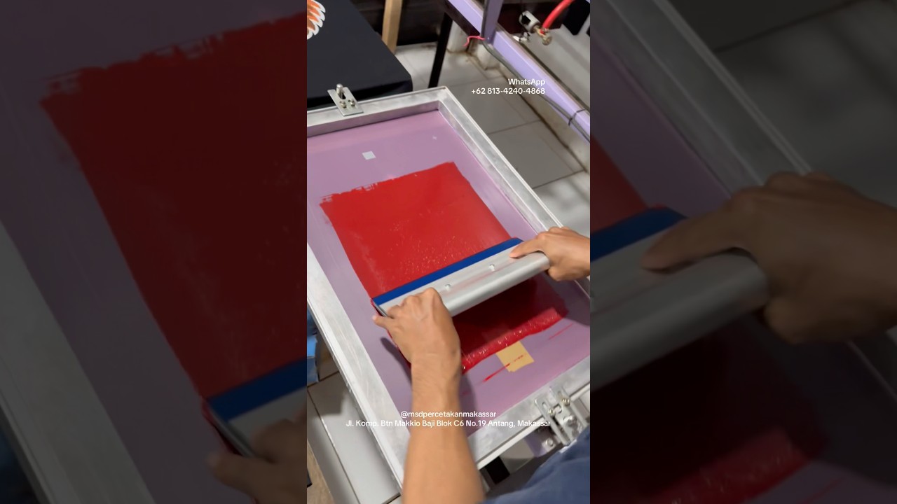 Sablon manual desain vektor screen T.77 #usahasablonkaos #screenprinting #sablonmanual #cetaksaring