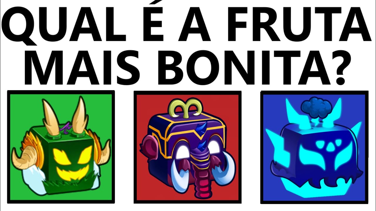 QUAL É a FRUTA + BONITA do BLOX FRUITS??? (Tier-List)