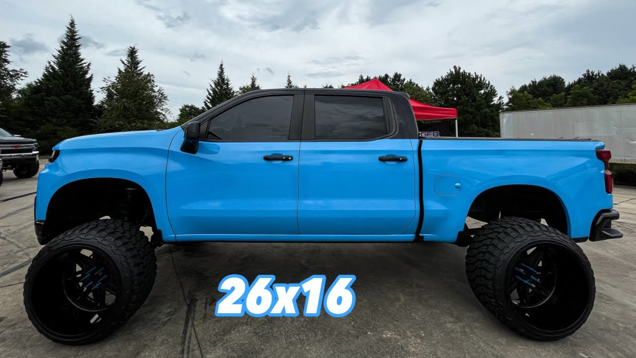BROKE MY NECK! Lifted 2021 Silverado on 26x16 and 12
