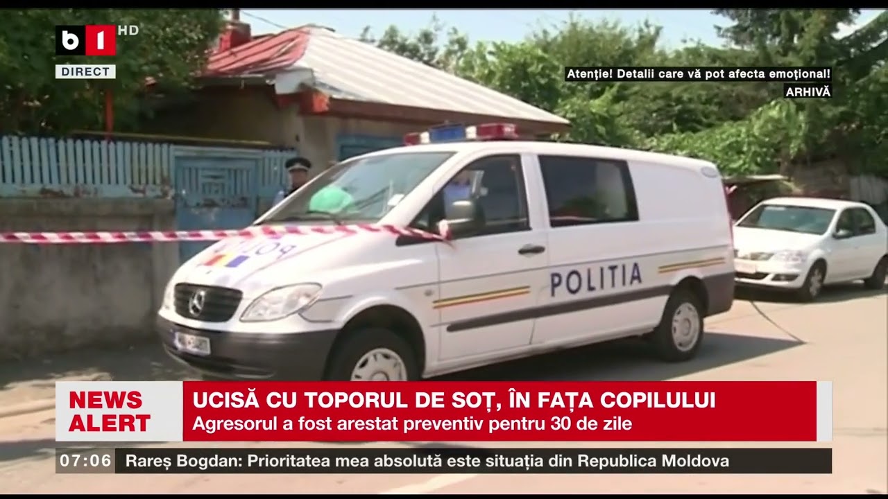 BUZĂU - UCISĂ CU TOPORUL, ÎN FAȚA COPILULUI_Știri B1TV_24 iulie 2024