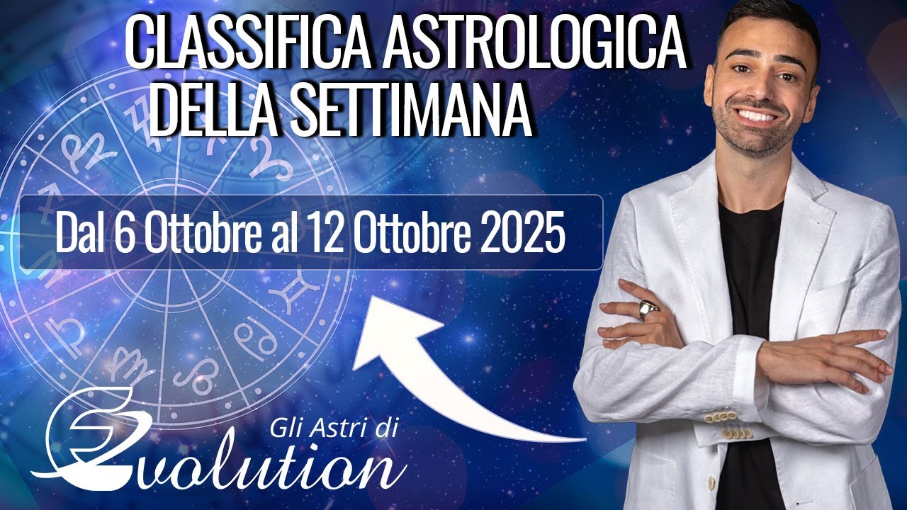 Classifica Astrologica dal 6 al 12 Ottobre 2025