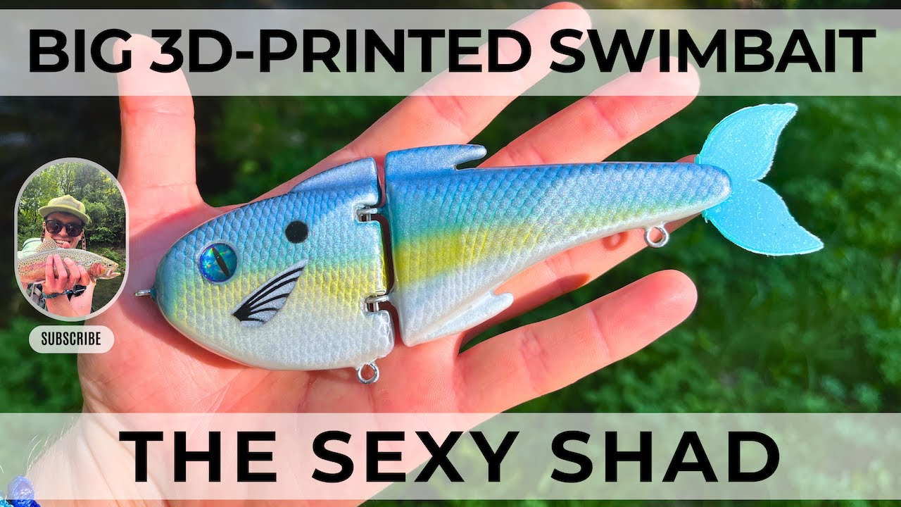 Big 3D-Printed Swimbait Sexy Shad | Airbrush Lure Build & Sinking Test