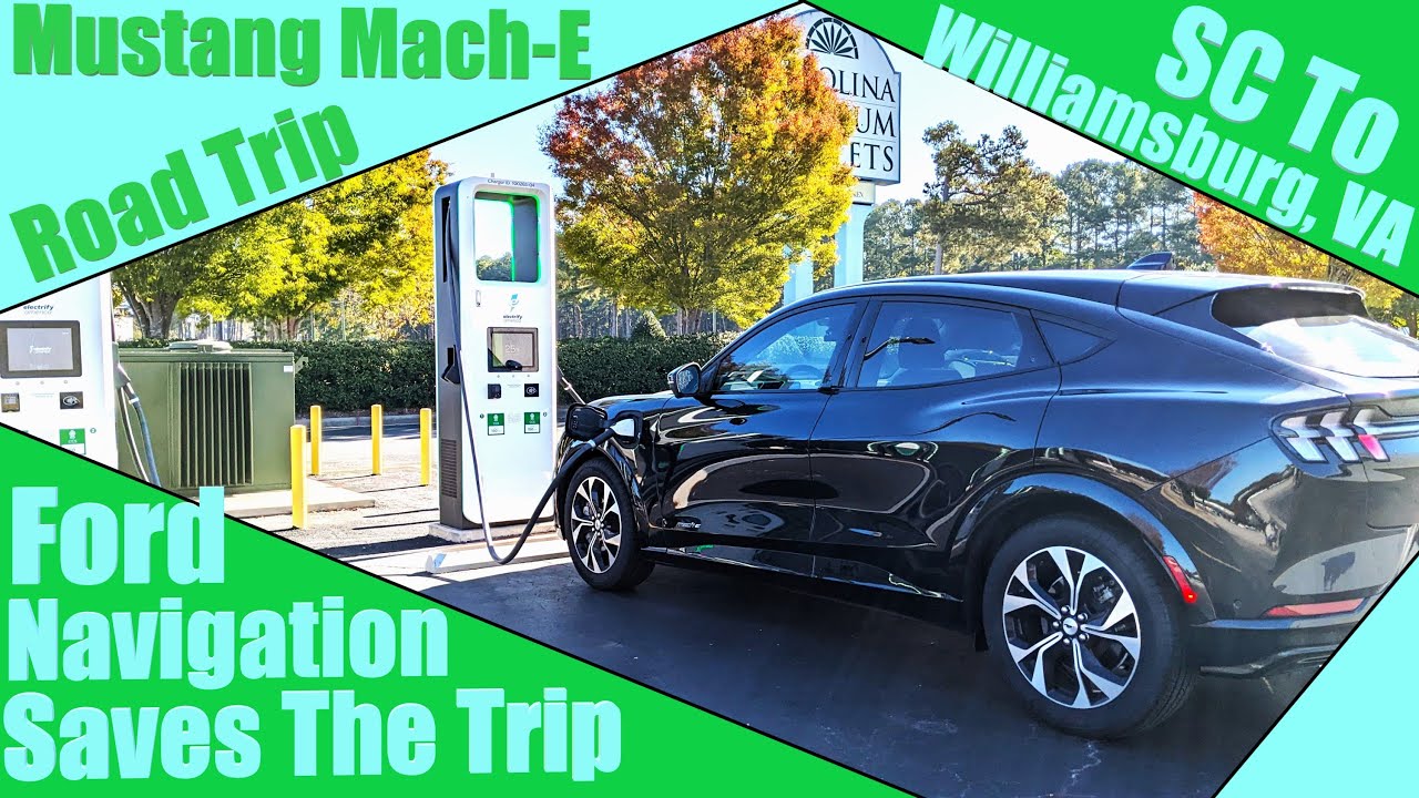 Mustang Mach E Road Trip | Ford Navigation Saves The Day | Myrtle Beach, SC To Williamsburg, VA