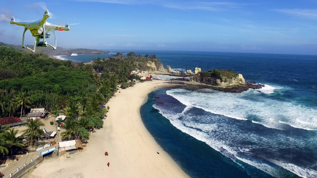 Pantai Klayar Pacitan - Drone Video - Best Traveling to Klayar Beach