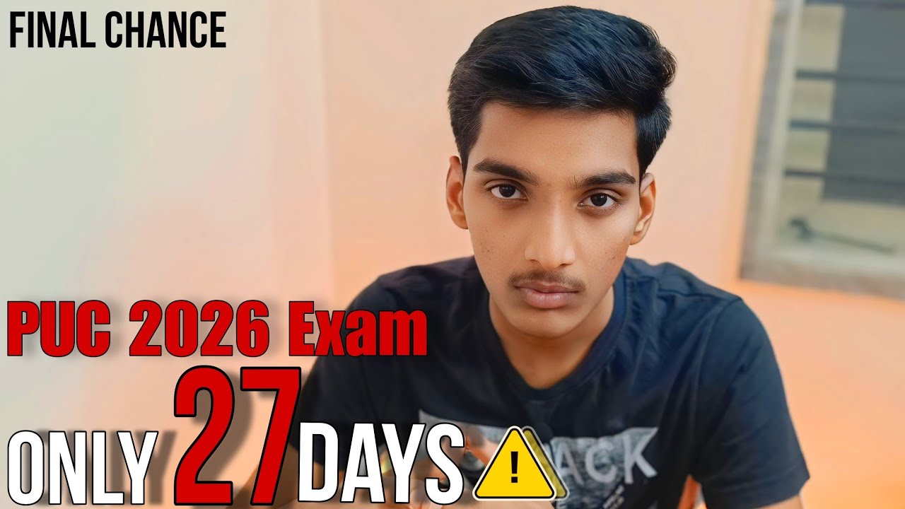 PUC 2026 Exam | Only 27 Days Left | Final Chance to Prepare 🔥
