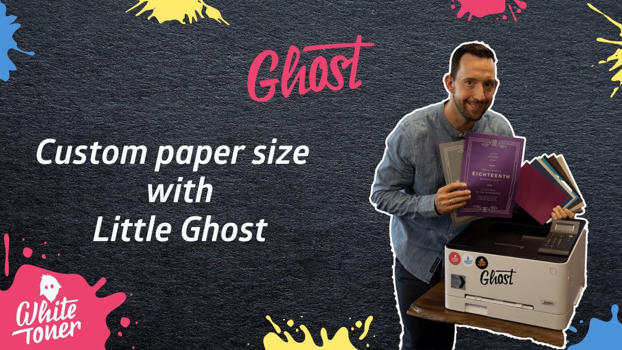 White Toner printing on cards, invitations and heavy paper - Canon LBP-Series