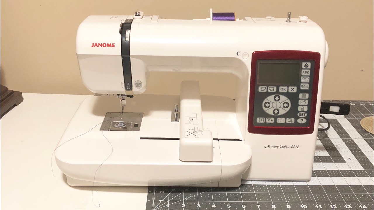 Janome Memory Craft 230e Basic Introduction