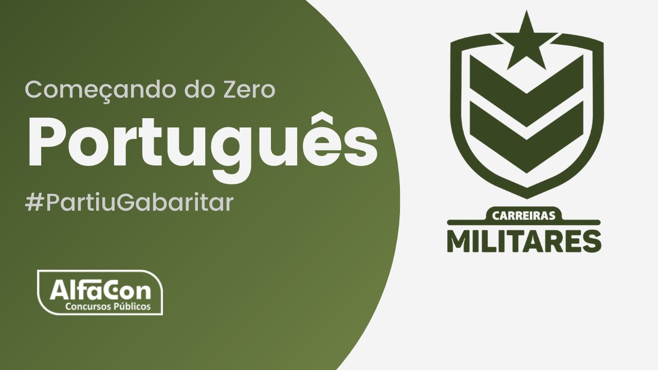 Aula de Língua Portuguesa para Carreiras Militares - AlfaCon Militares