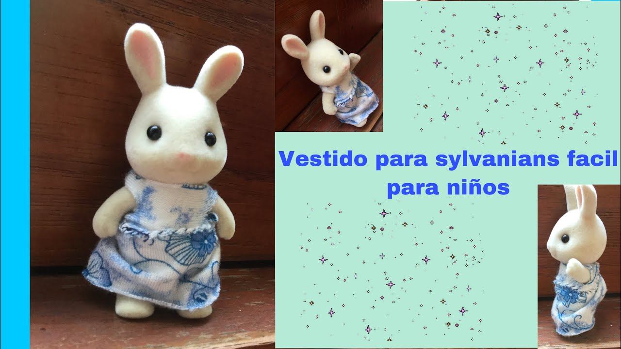 Vestido para sylvanian super facil para niños