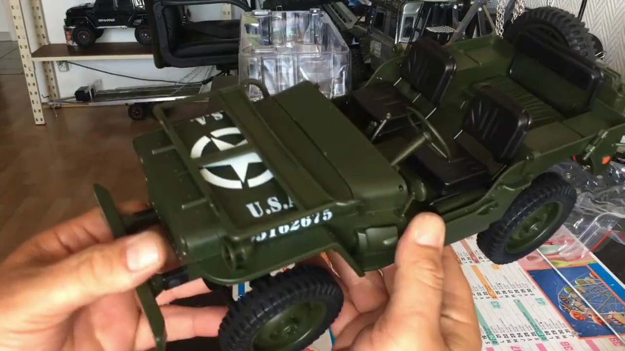 #Jeep_Willys, rc pas cher, version 1/16 scale,