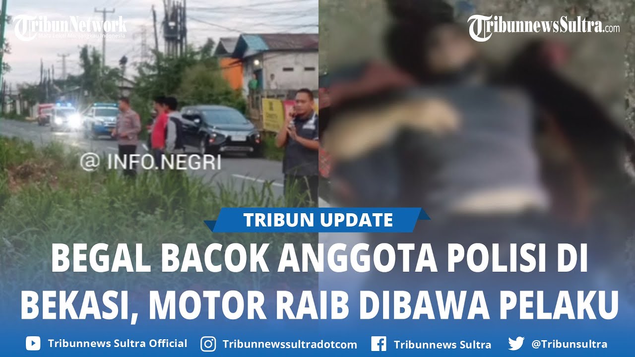 Seorang Polisi di Bekasi jadi Korban Begal, Lengannya Kena Bacok Celurit, Motornya Raib Dibawa Kabur