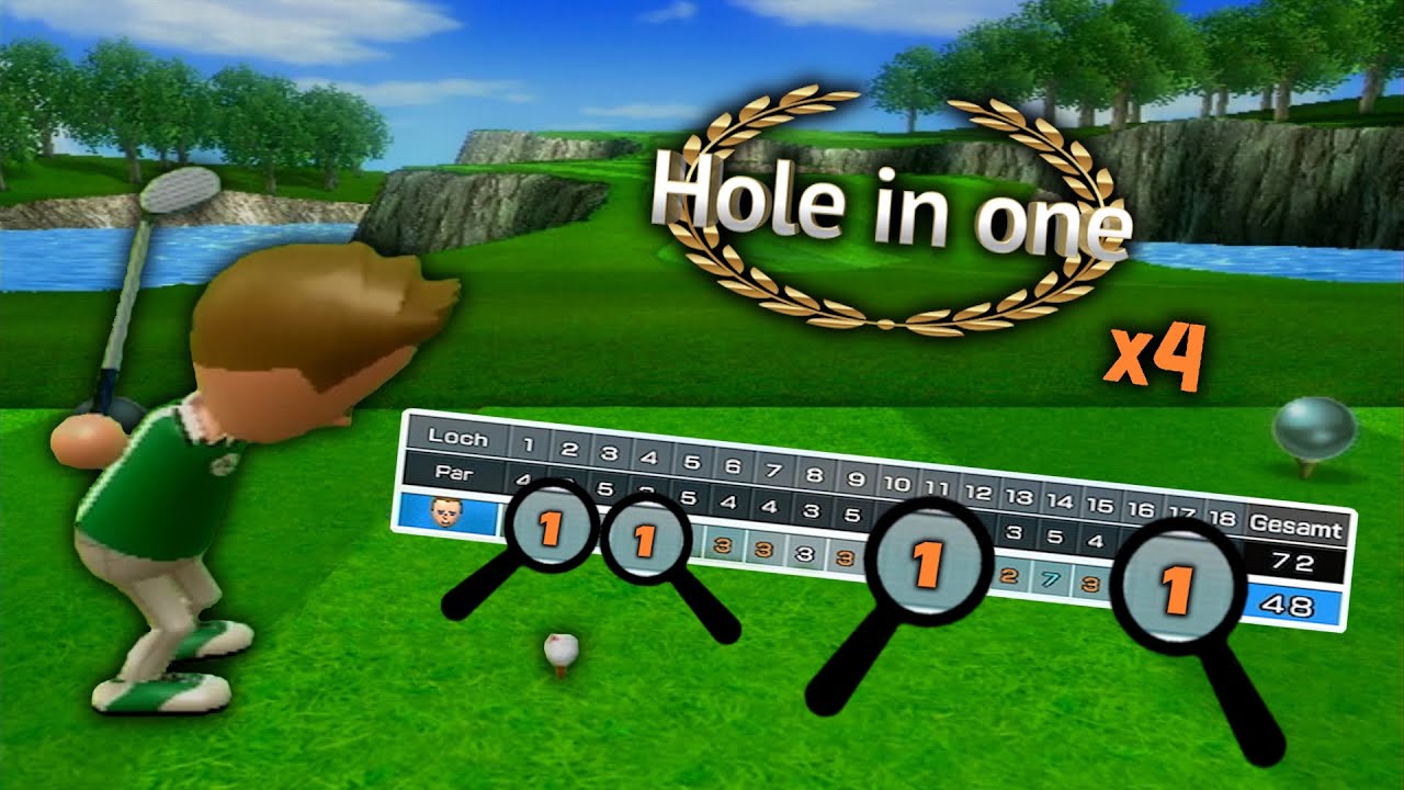 4 Hole-in-Ones in one round | Wii Sports Resort Golf