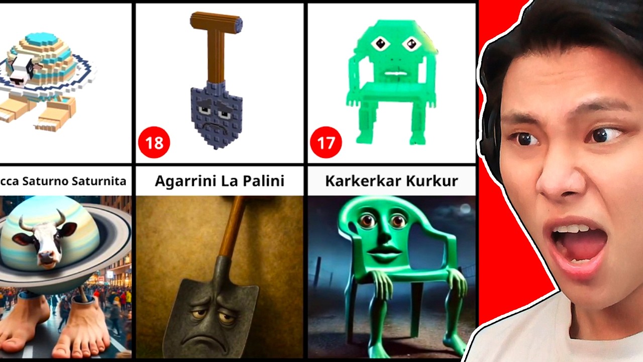 SO SÁNH BRAINROT MEME vs ROBLOX STEAL A BRAINROT✨🖐👺JAYGRAY PHÁT HIỆN TUNG TUNG SAHUR THẾ HỆ MỚI